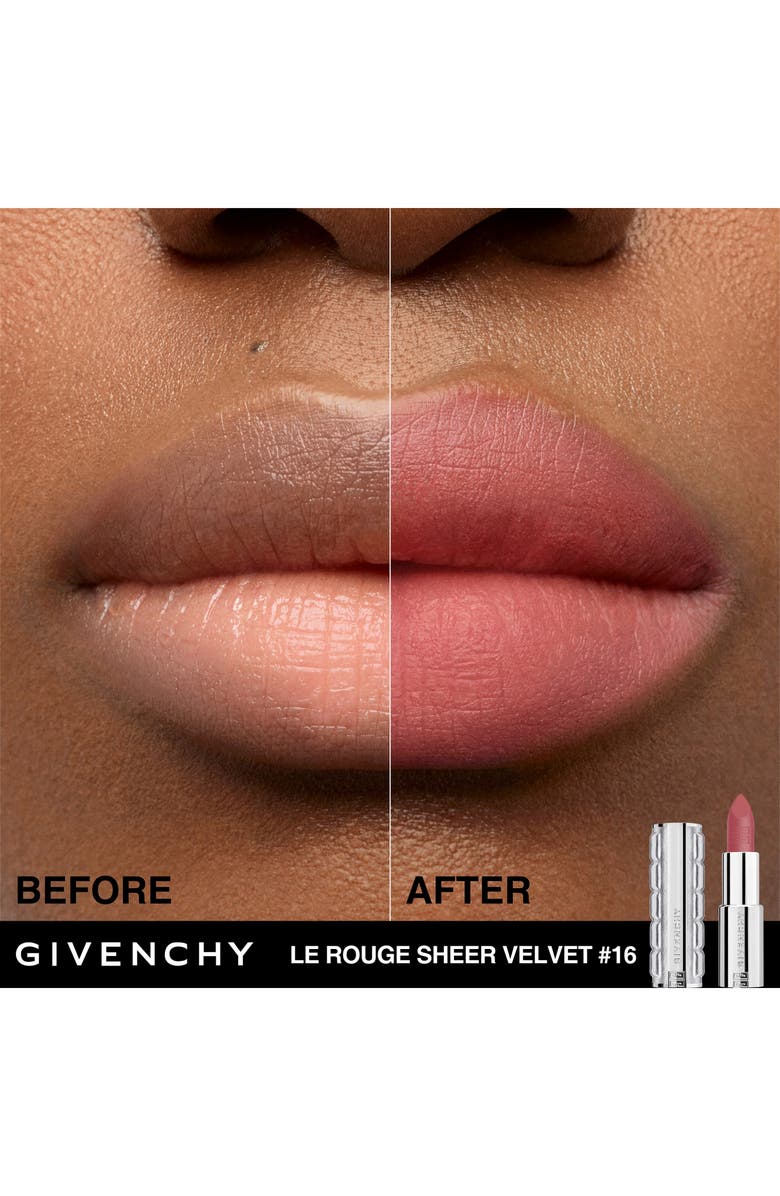 Givenchy Le Rouge Sheer Velvet Matte Lipstick, Alternate, color,