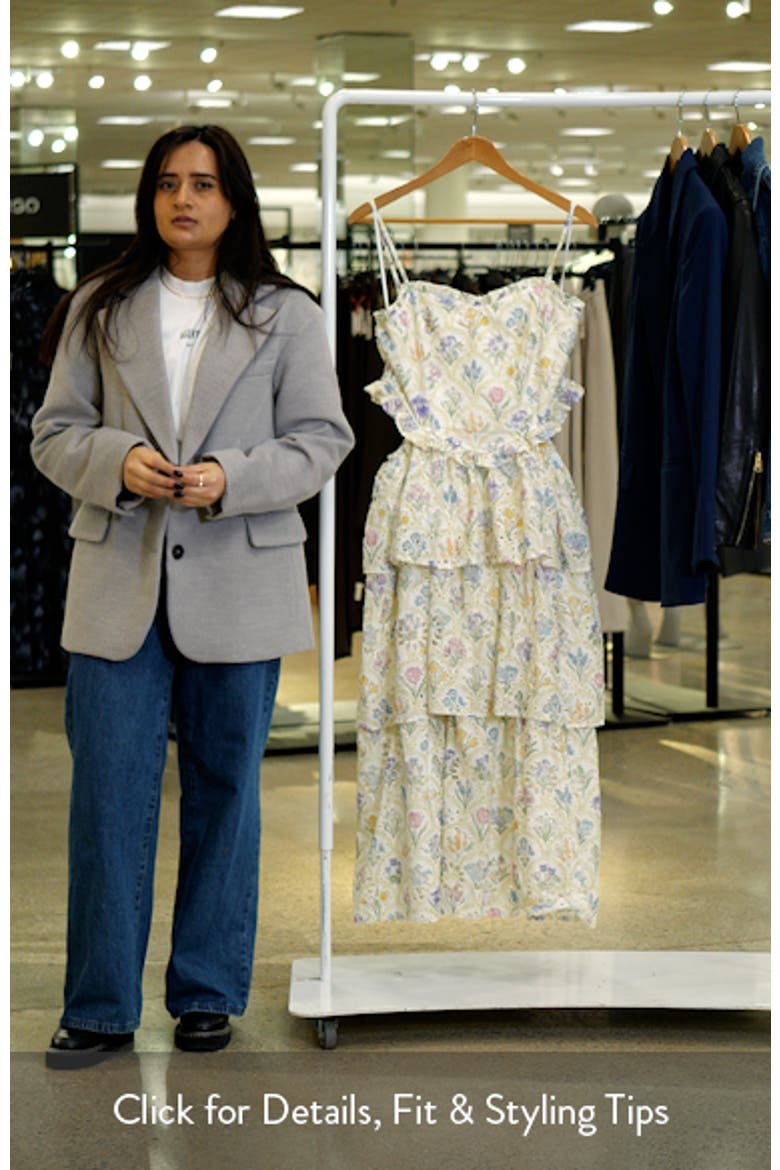 Iveta Floral Eyelet Embroidered Midi Dress video