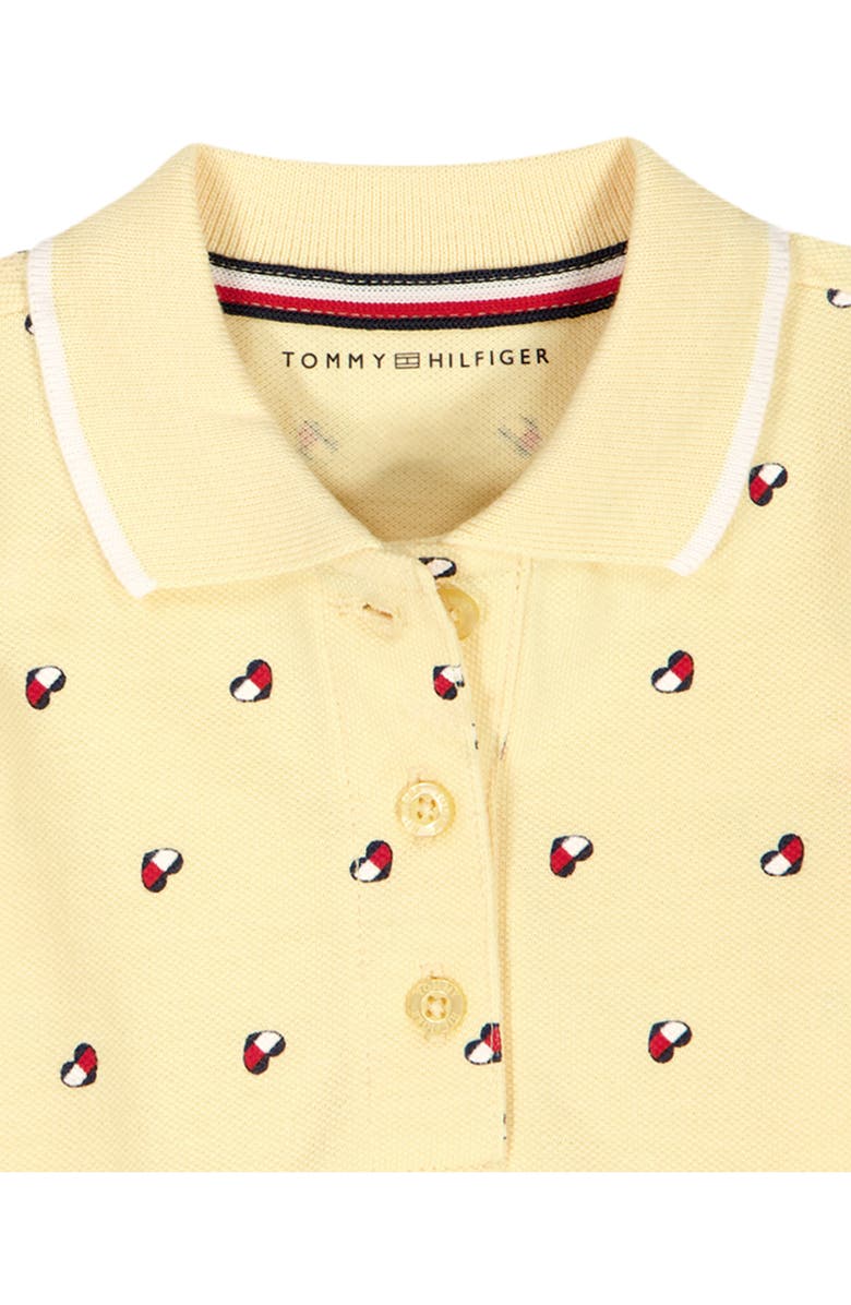 Tommy Hilfiger Tommy Heart Polo Dress & Bloomers, Alternate, color, Gold