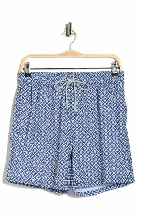 Vintage Summer 4-Way Stretch Volley Swim Trunks
