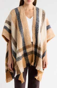 Nine West Luxe Plaid Topper