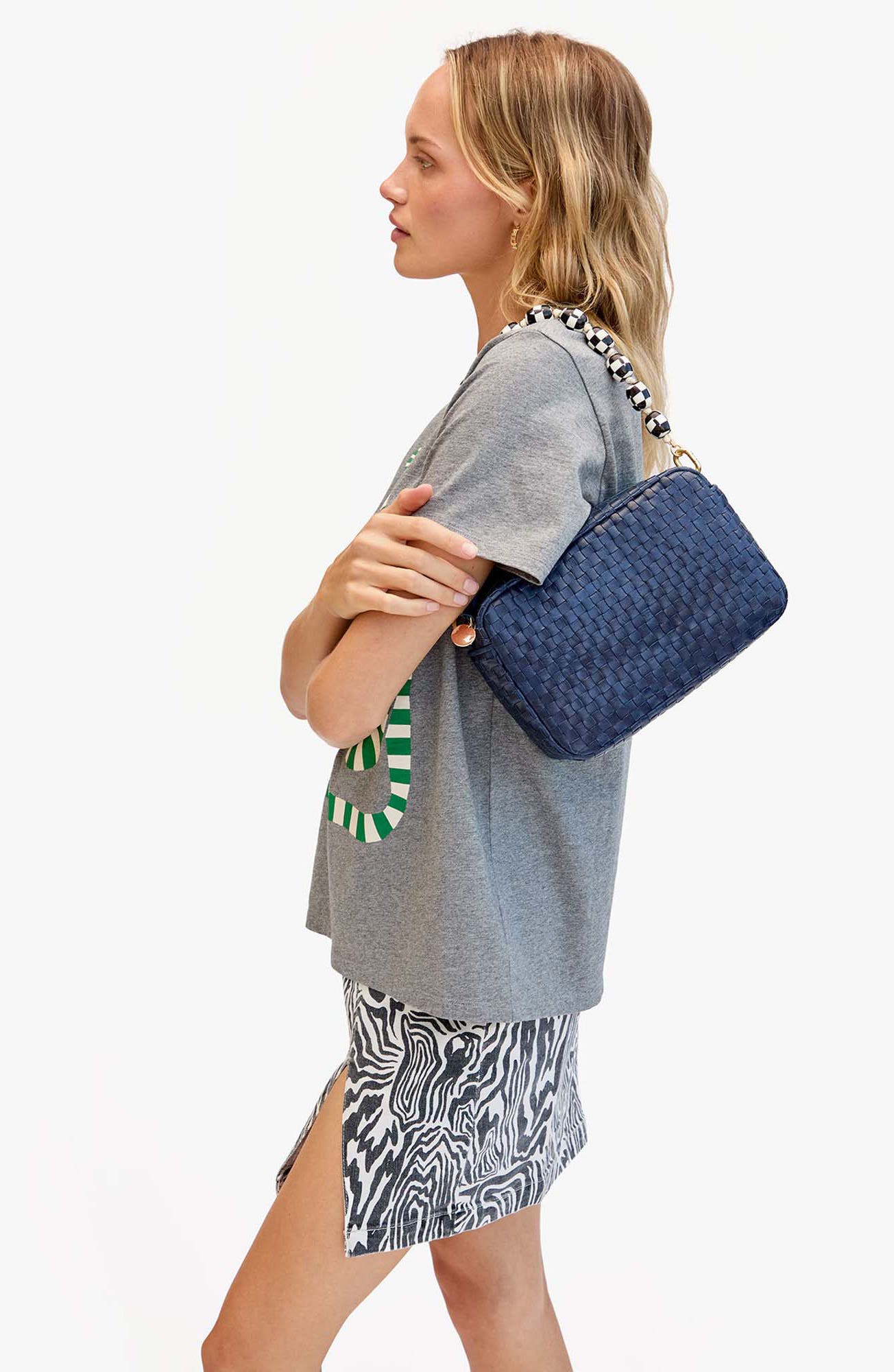 Clare V. Marisol Woven Leather Crossbody Bag, Alternate, color, 