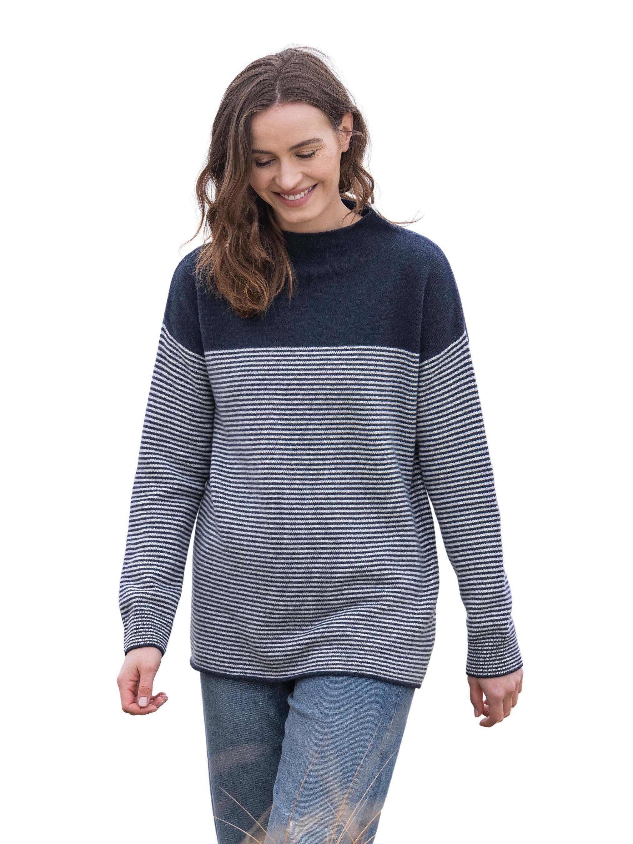 Felted Funnel Neck Sweater