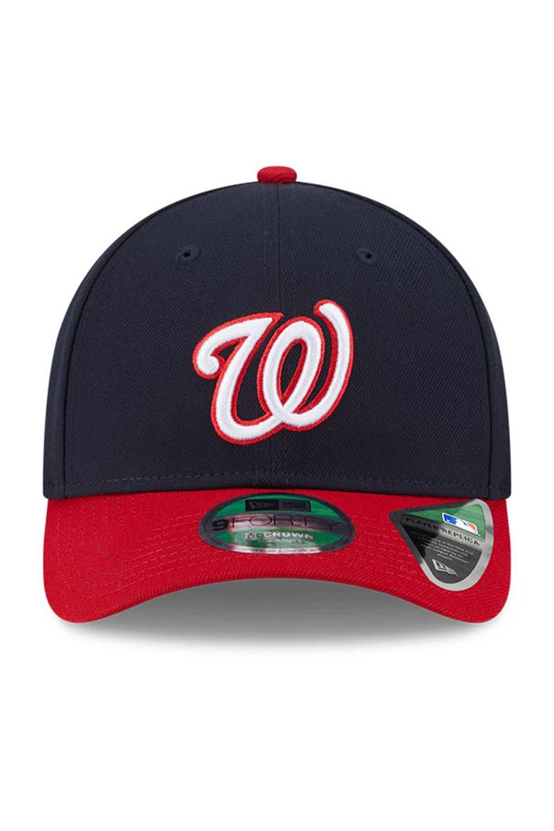 Men's New Era  Navy Washington Nationals Player Replica 9FORTY Adjustable Hat, Alternate, color, Navy