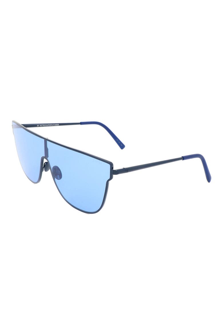 63mm Mask Square Sunglasses, Alternate, color, BLUE