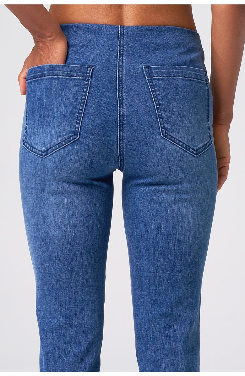 Franne Golde Slim Stretch Pull-On Ankle Jean, Alternate, color, Classic Wash