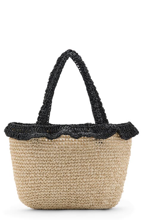 Natural Fiber Bucket Bag