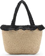 MANGO TEEN Natural Fiber Bucket Bag