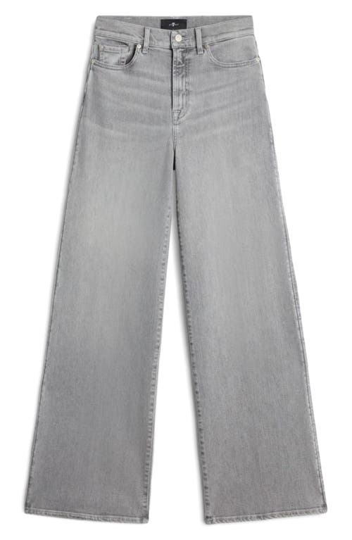 7 For All Mankind High Rise Lotta Flared Leg Jeans In Panalu In Blue