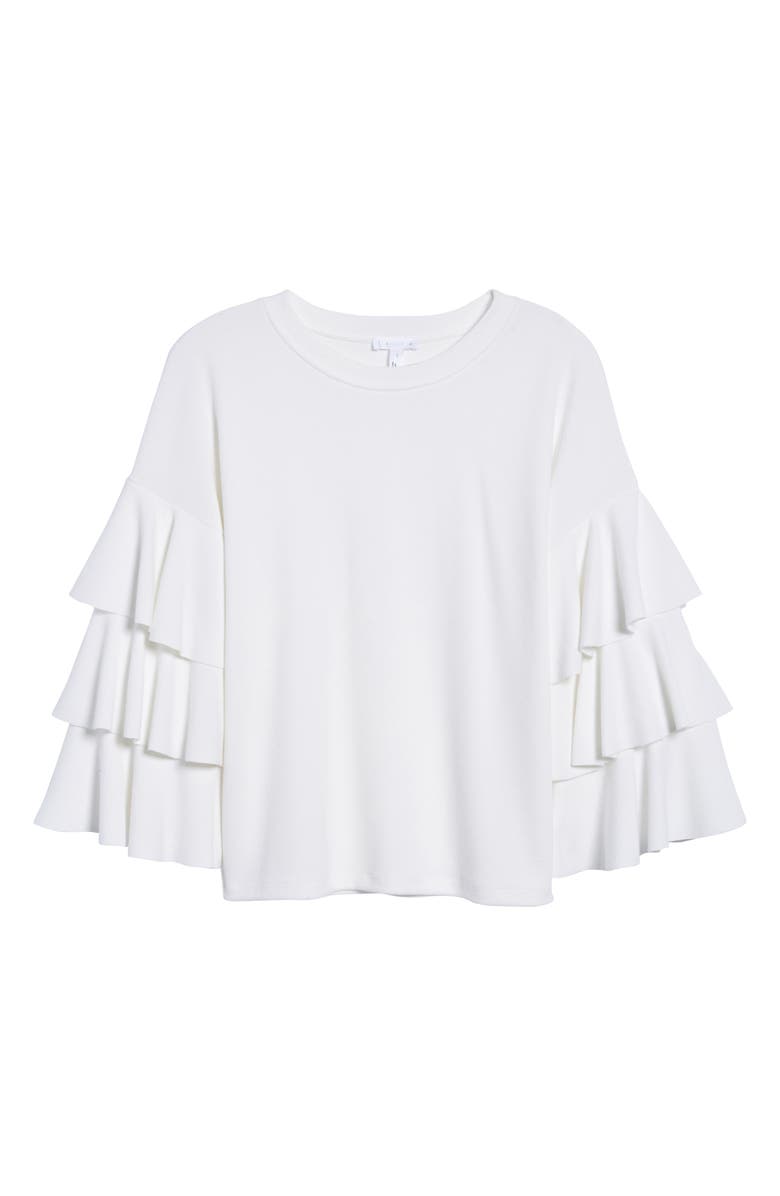 Leith Tiered Ruffle Sleeve Tee, Alternate, color, 