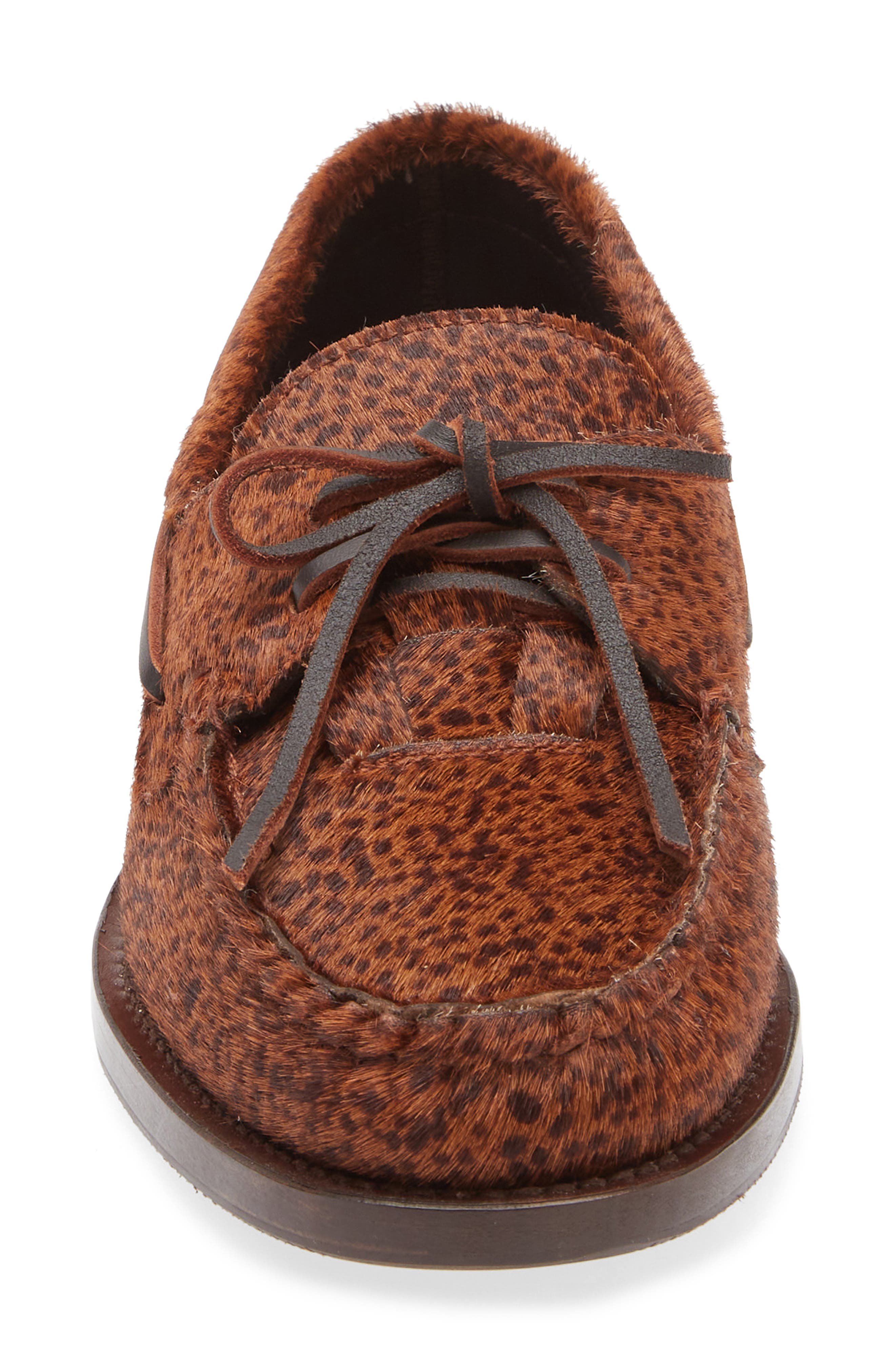 HEREU Saler Genuine Calf Hair Loafer, Alternate, color, Dotted Tan