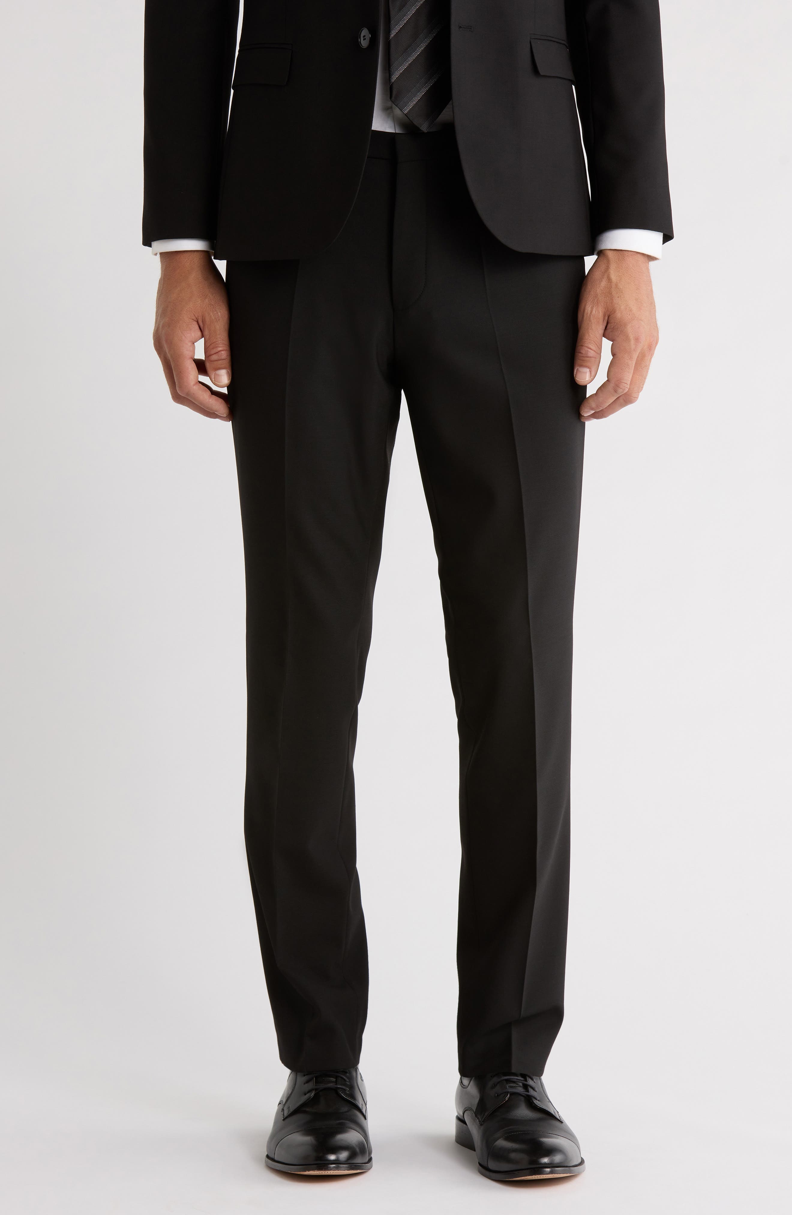 HUGO Hesten Wool Blend Dress Pants Hesten Wool Dress Pants