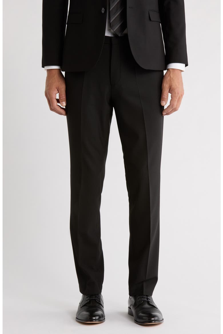 Hesten Wool Blend Dress Pants Hesten Wool Dress Pants, Main, color, BLACK