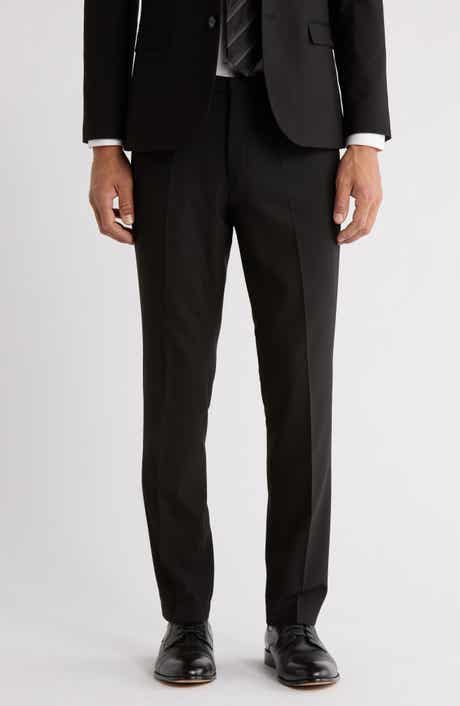 HUGO Hesten Wool Blend Dress Pants Hesten Wool Dress Pants