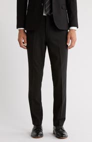 HUGO Hesten Wool Blend Dress Pants Hesten Wool Dress Pants