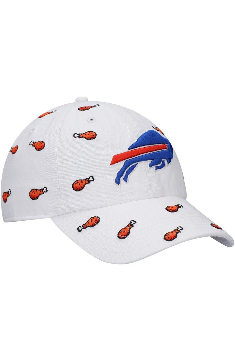 '47 Women's '47 White Buffalo Bills Team Confetti Clean Up Adjustable Hat, Alternate, color, White