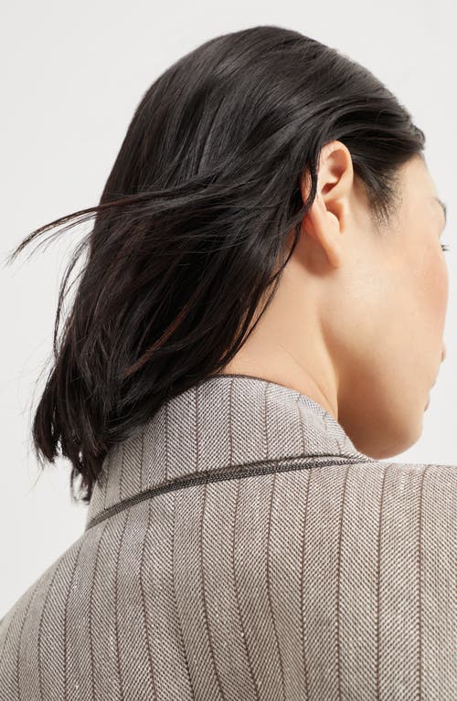 Brunello Cucinelli Cropped Blazer With Monili