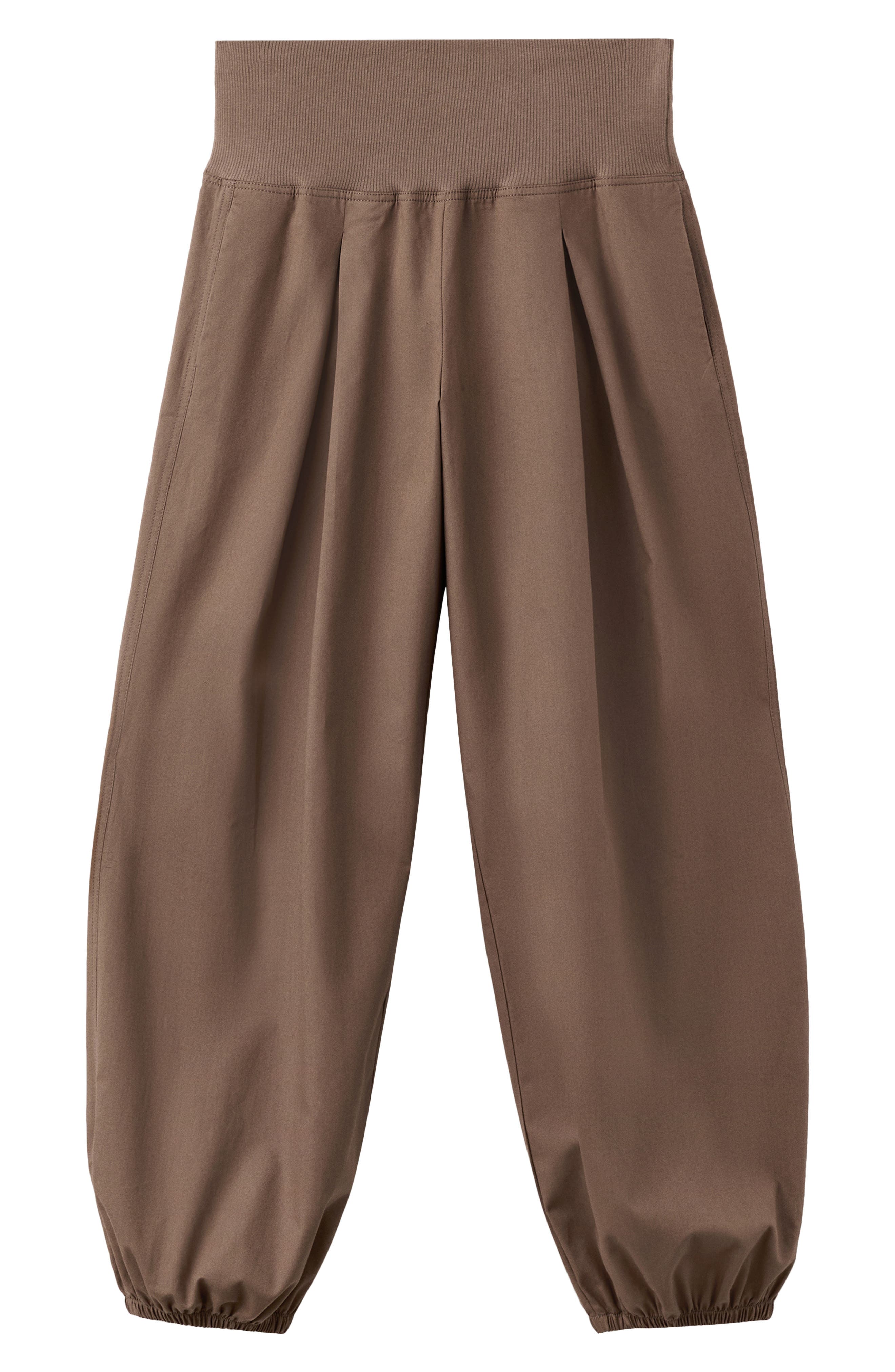 Pull-On High Waist Cotton Balloon Pants - image 2