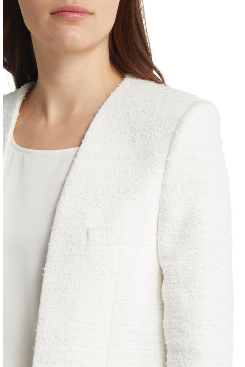 Elle Tweed Jacket, Alternate, color, WHITE