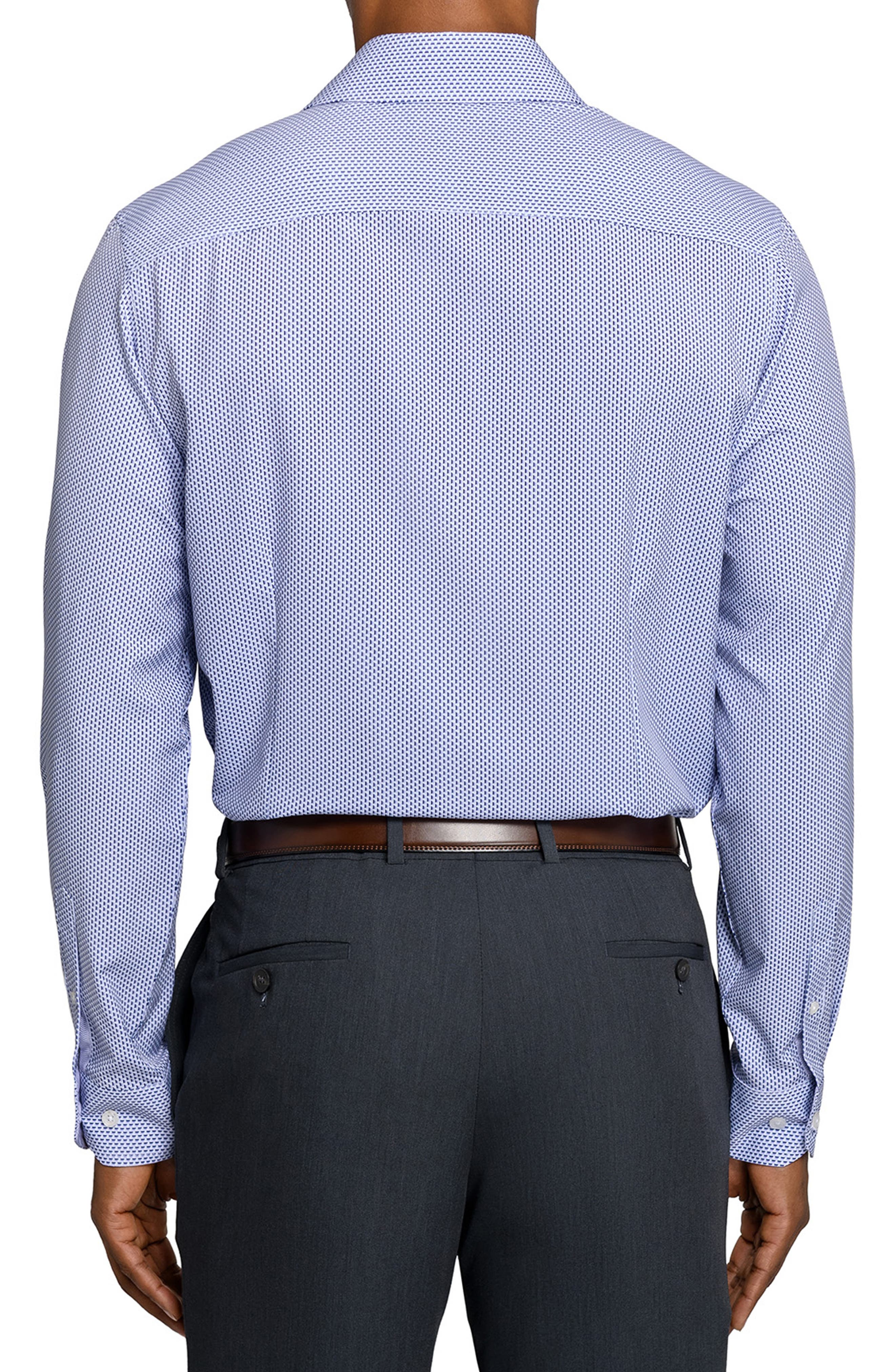 Regular Fit Tile Print Performance Dress Shirt - image 2