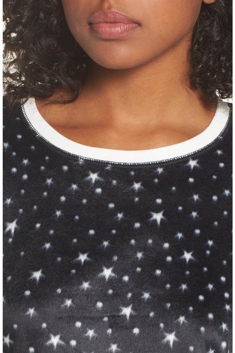 Polar Fleece Pajamas, Alternate, color, BLACK