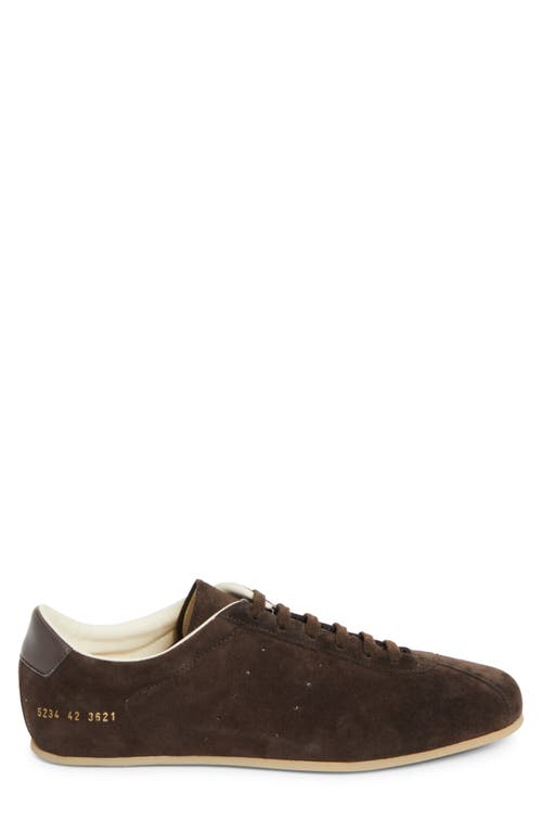 Common Projects Suede Low-profile Driving Sneakers In Brown