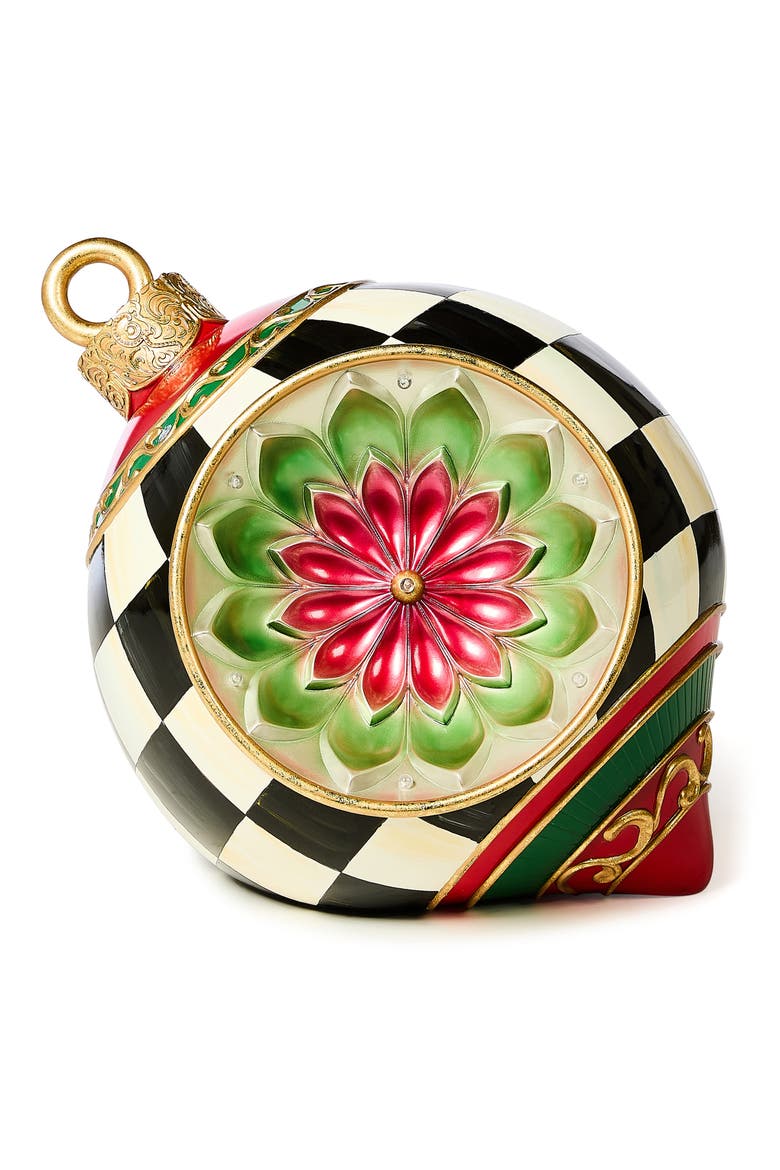 Reflector Outdoor Medium Trophy Ornament, Main, color, BLACK