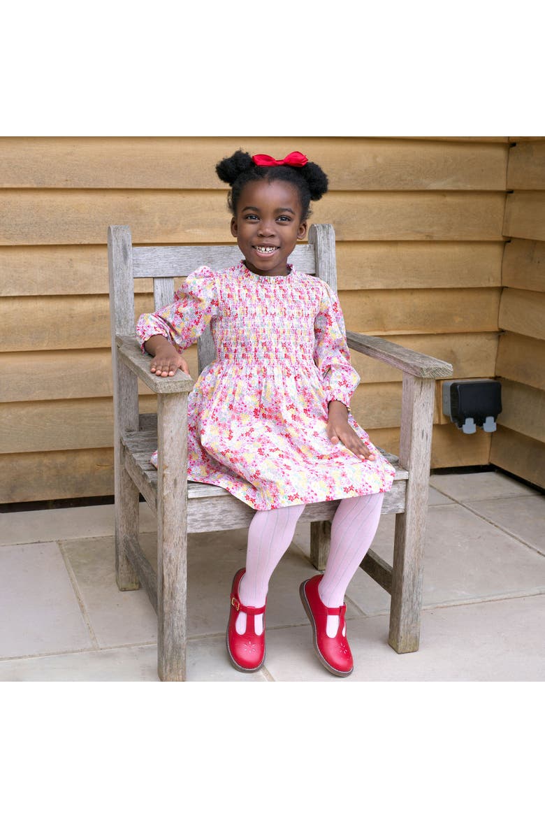 Ditsy Garden Ruched Dress, Alternate, color, Pink