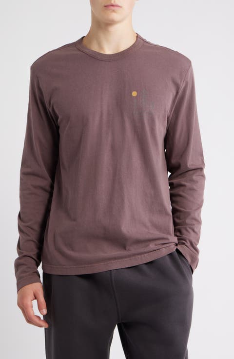 Forest Graphic Mineral Wash Long Sleeve T-Shirt