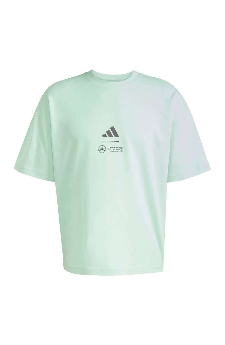 adidas Men's adidas Green Mercedes-AMG Petronas F1 Team Fan Wear Premium Loose T-Shirt, Main, color,