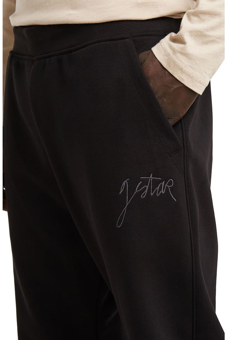 Script Sweatpants, Alternate, color, DARK BLACK