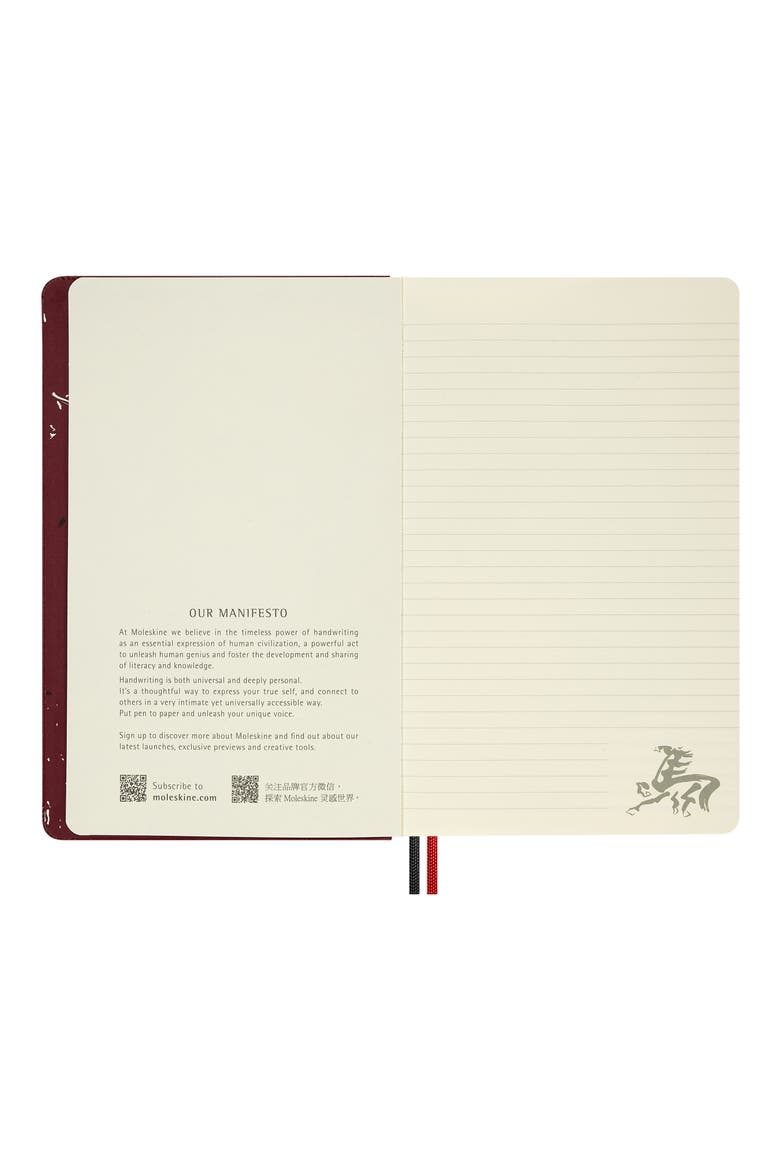 Year of the Fire Horse Notebook, Alternate, color, RED