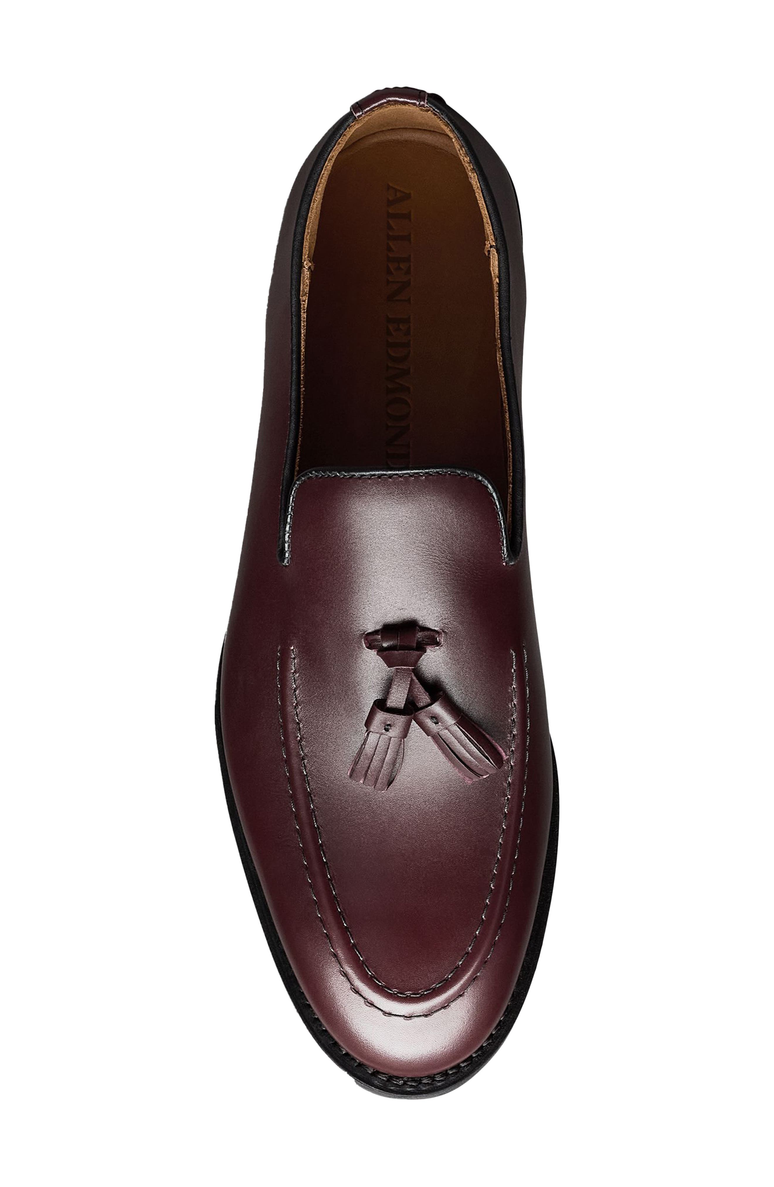Rand Apron Toe Tassel Loafer, Alternate, color, BURGUNDY