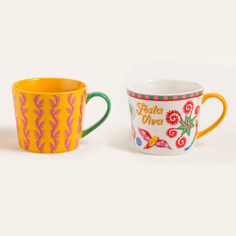 Festa Viva Porcelain Mug 2 Pcs Set