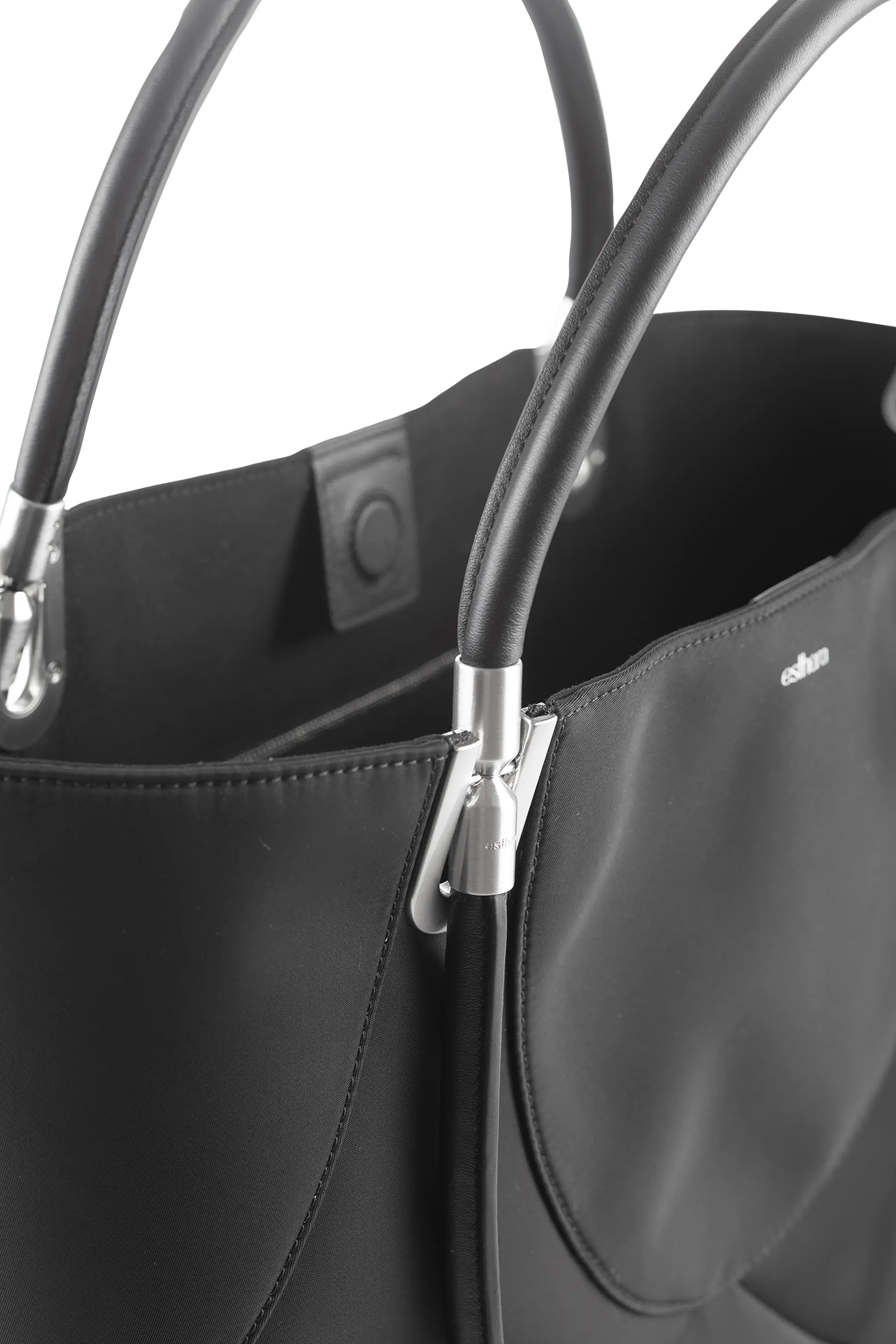 Esthera 4PM Maxi Nylon Handbag, Alternate, color, Black