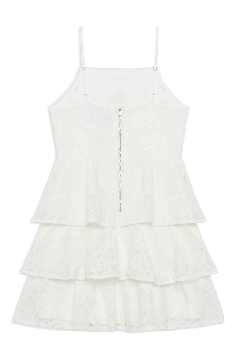 Bardot Junior Cartia Tiered Lace Dress, Alternate, color, 