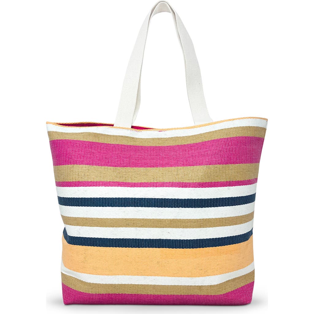 Youzey Striped Beach Tote