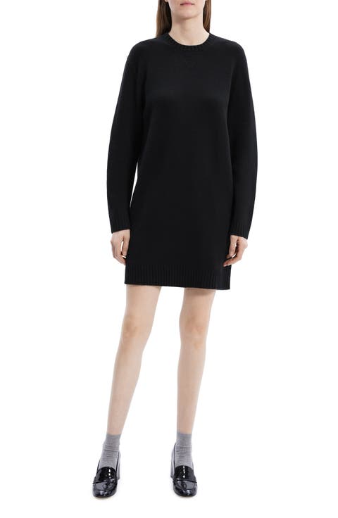 Long Sleeve Wool & Cashmere Sweater Dress