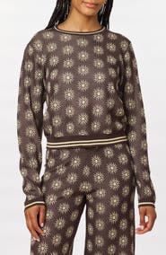 Scotch & Soda Floral Jacquard Crewneck Sweater