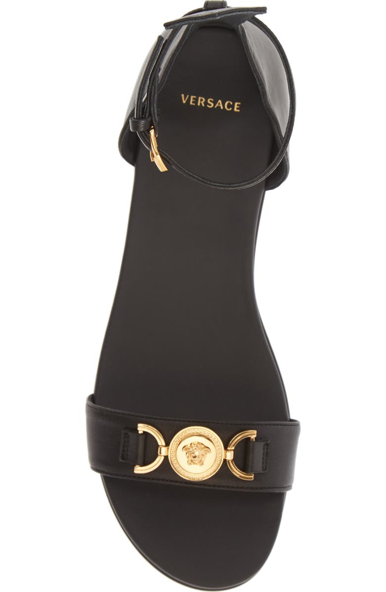 Versace First Line Ankle Strap Sandal, Alternate, color,
