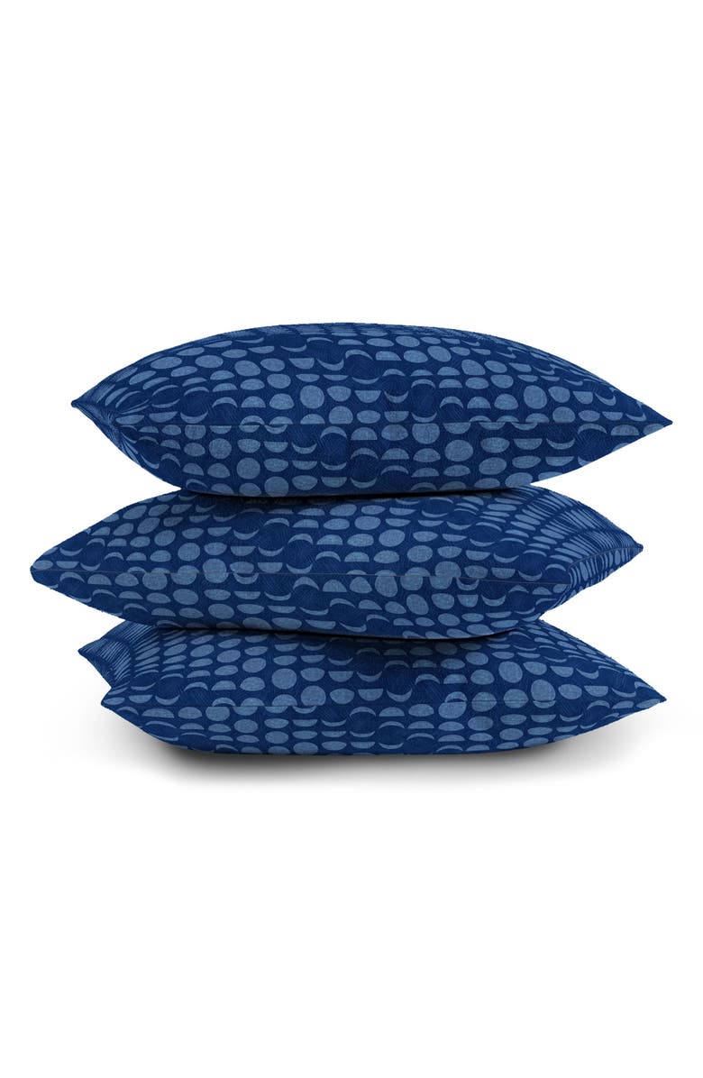 Deny Designs Moon Sky Phases Blues Accent Pillow, Alternate, color, Blue