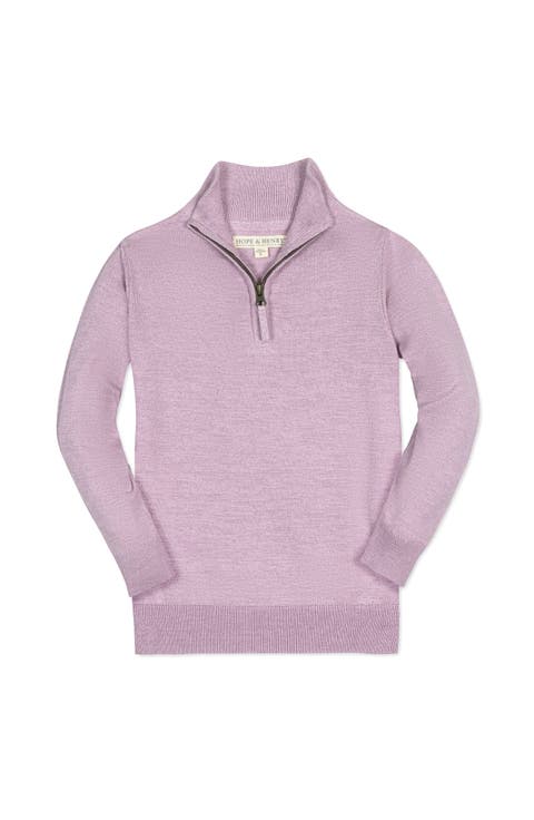 Boys' Organic Fine Gauge Half Zip Sweater, Kids