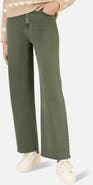 Yumi Stretch Canvas Wide Leg Jeans