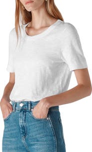 Whistles Rosa Double Trim T-Shirt