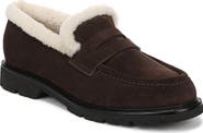 Vince Siena Genuine Shearling Lined Lugged Penny Loafer