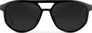 WMP Eyewear Hudson - 55mm Geometric Aviator Polarized Sunglasses