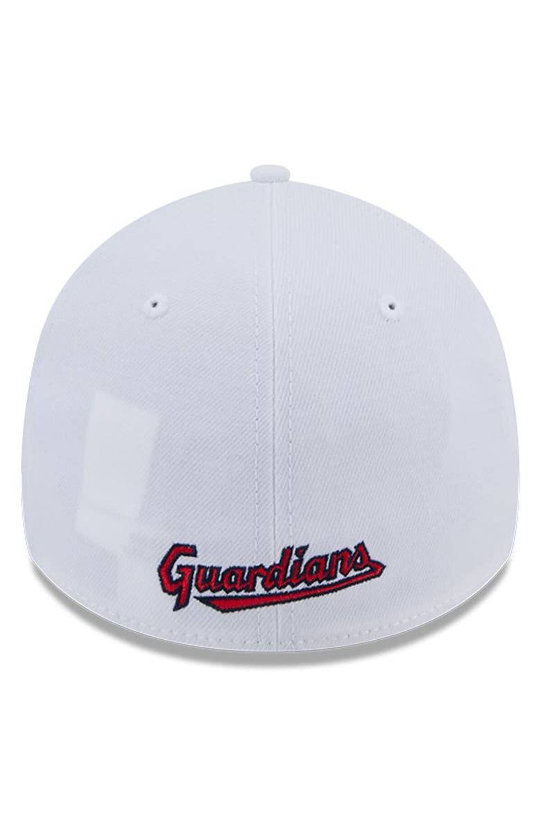 New Era Men's New Era White Cleveland Guardians Evergreen 39THIRTY Flex Hat, Alternate, color,