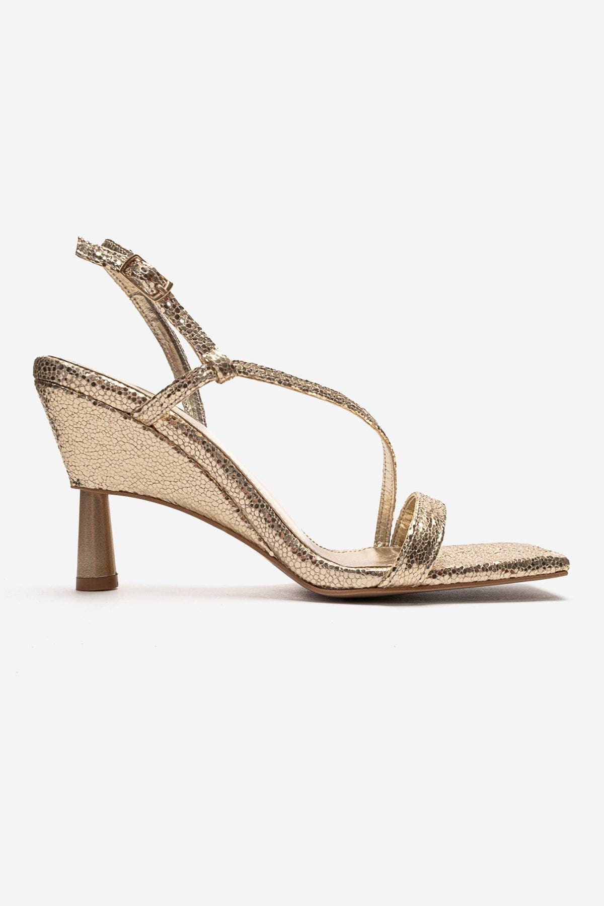 Prologue Shoes Jolene Stiletto Sandal, Alternate, color, Gold Glitter