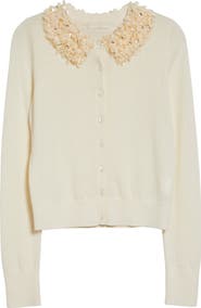 Ulla Johnson Anna Embellished Wool Cardigan