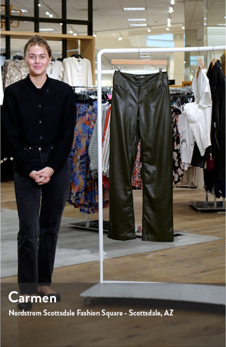 Faux Leather Flare Pants, sales video thumbnail